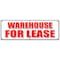 Signmission WAREHOUSE FOR LEASE BANNER SIGN a/c ac build to suit loading free rent B-72 Warehouse For Lease - alternate 1